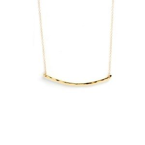 Gorjana hammered bar necklace